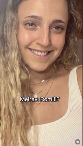 A video of Romi Gonen and her mom Meirav phone call on Oct. 7 accompanied by a comment reading "bring her home in a box,”